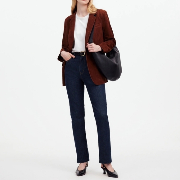 New Madewell The '90s Straight High Rise Norman Wash Jeans Size 28 NWT - Picture 4 of 11